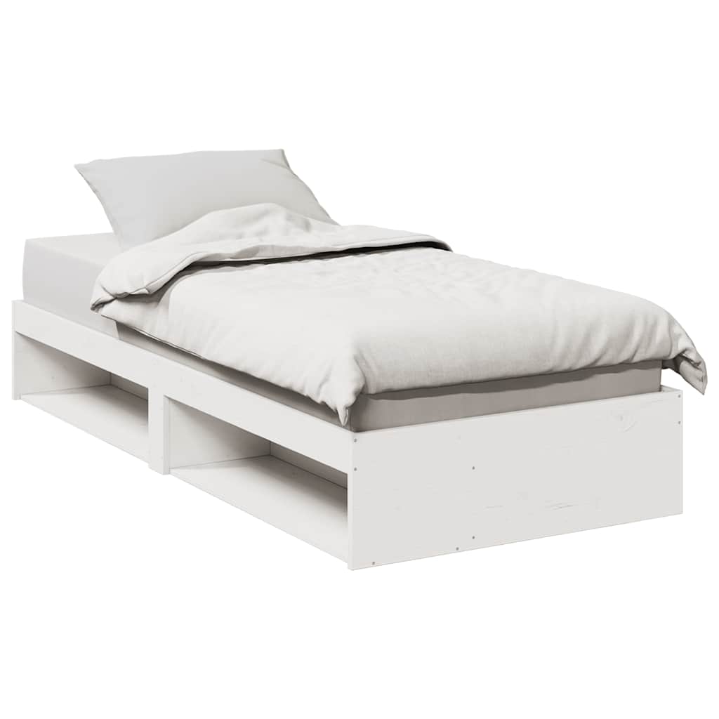 Daybed White 80x200cm Solid Wood Pine - Charlotte Dunes