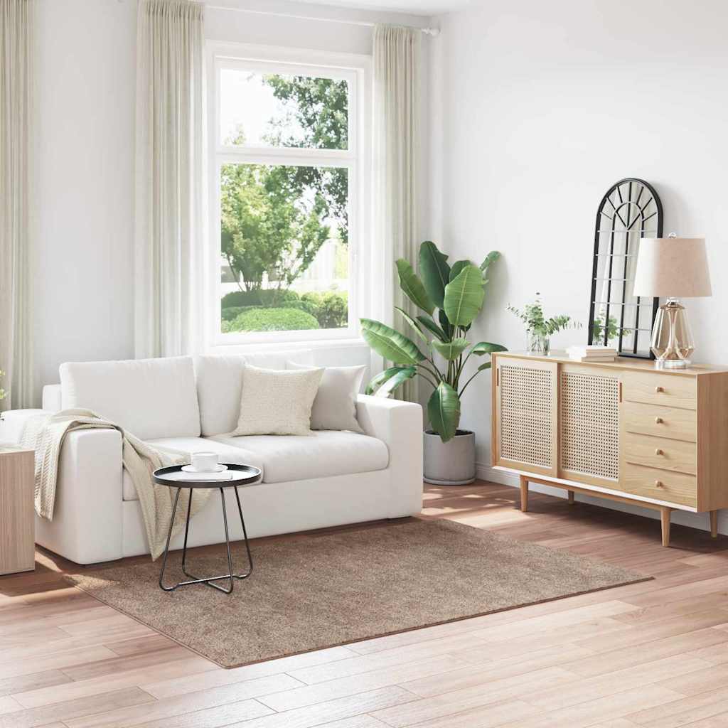 Shaggy Rug with Latex Backing Brown 140x200 cm - Millennium Furniture