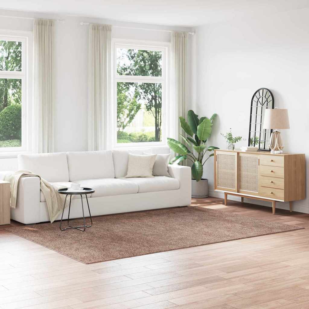 Shaggy Rug with Latex Backing Brown 200x290 cm - Merkel Designers