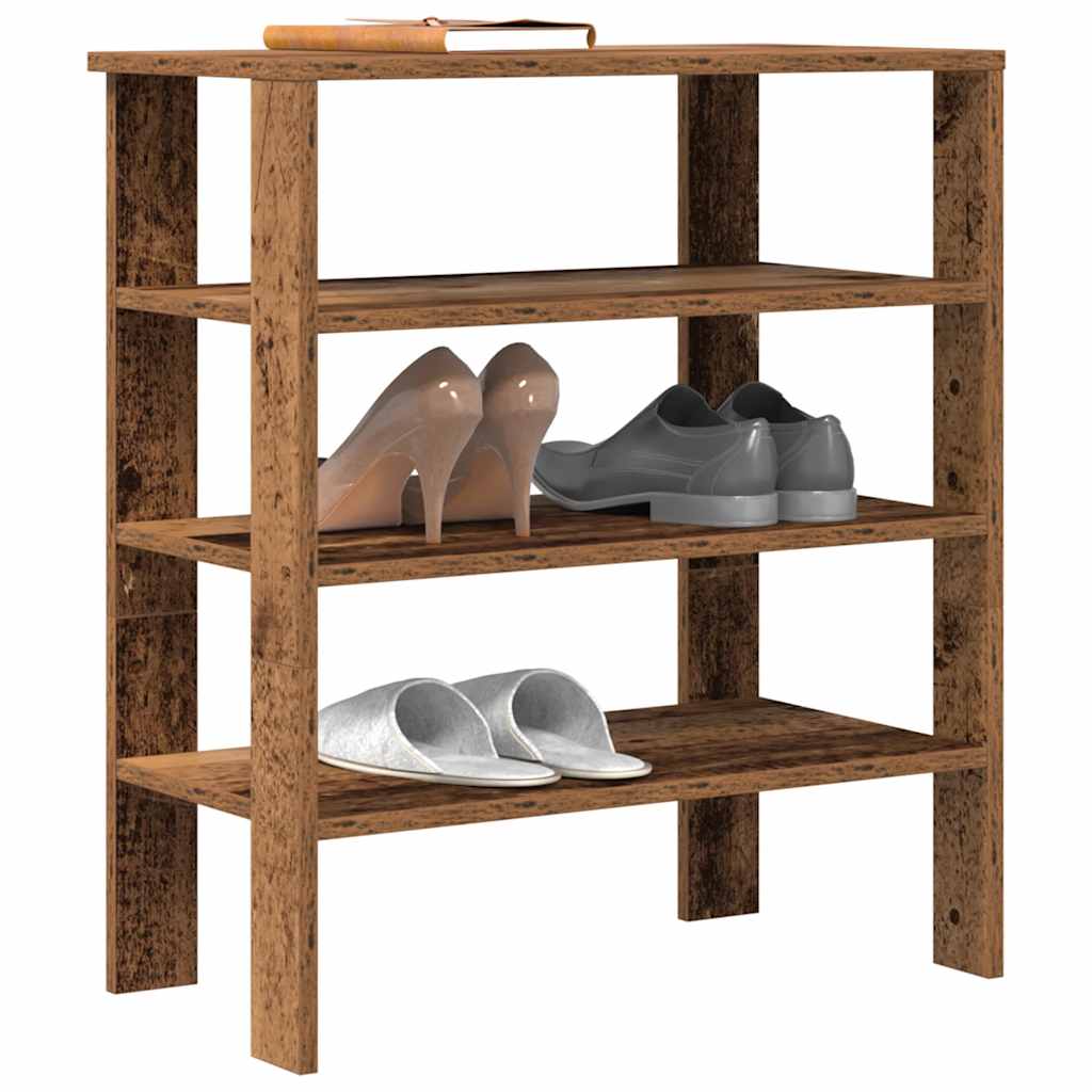 STARLIGHT Medium Shoe Rack Old Wood - Design Hut