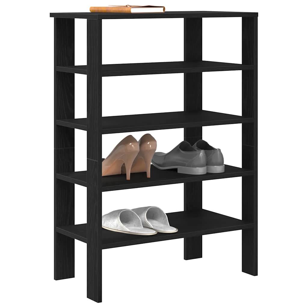 LOMIA Medium Shoe Rack Black - Unbeatable Bargains