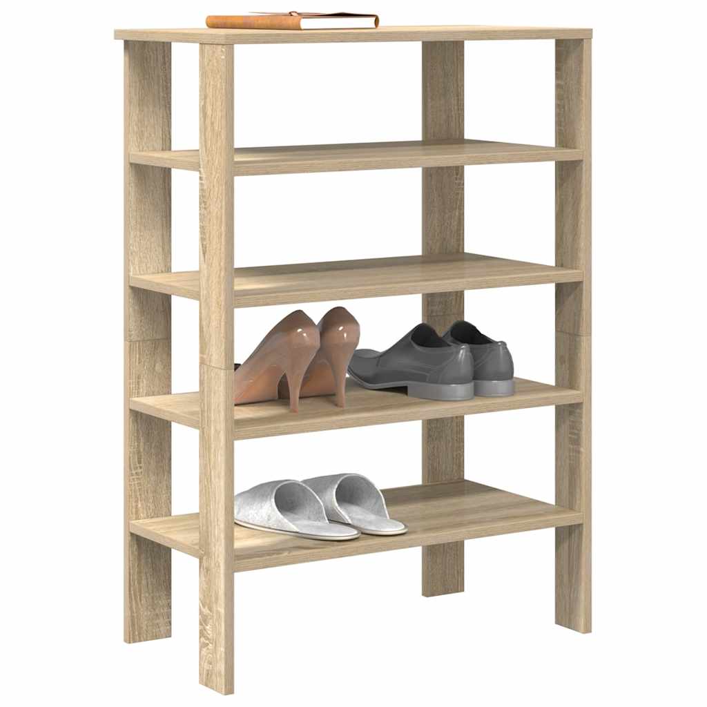 LOMIA Medium Shoe Rack Sonoma Oak - Style and Chic