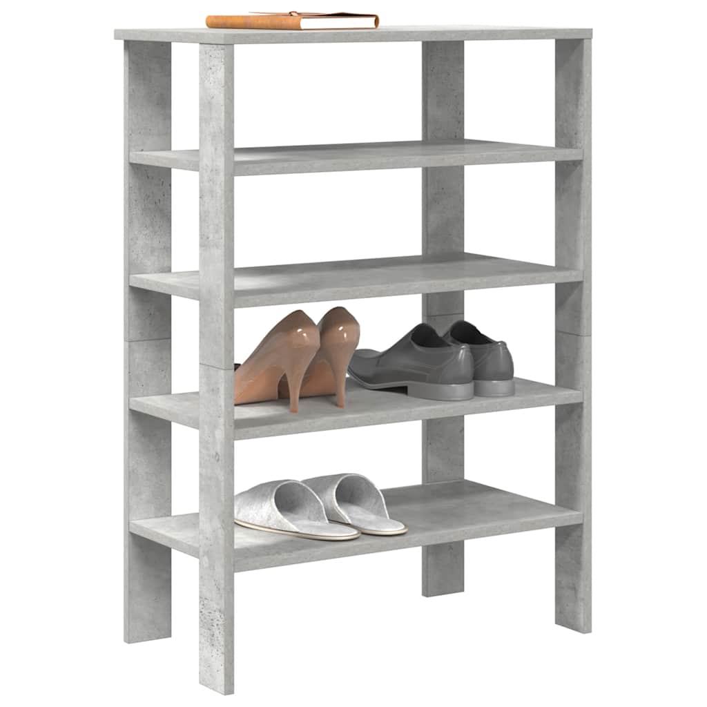 LOMIA Medium Shoe Rack Concrete Grey - Charlotte Dunes