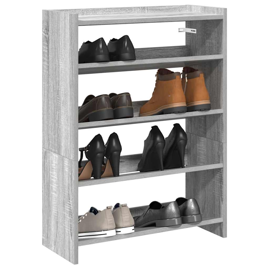 AVIATOR Narrow Shoe Rack Grey Sonoma - Millennium Furniture