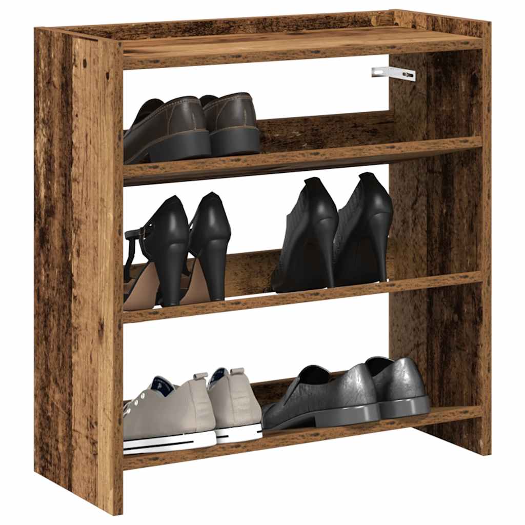 SENTINEL Small Shoe Rack Old Wood - The Home Maker