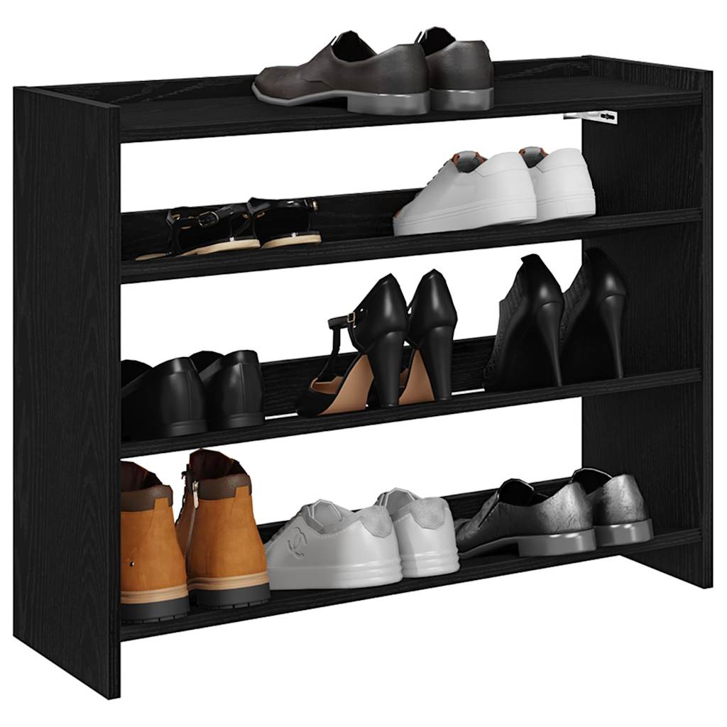 BESVIR Medium Shoe Rack Black - Sid & Sam