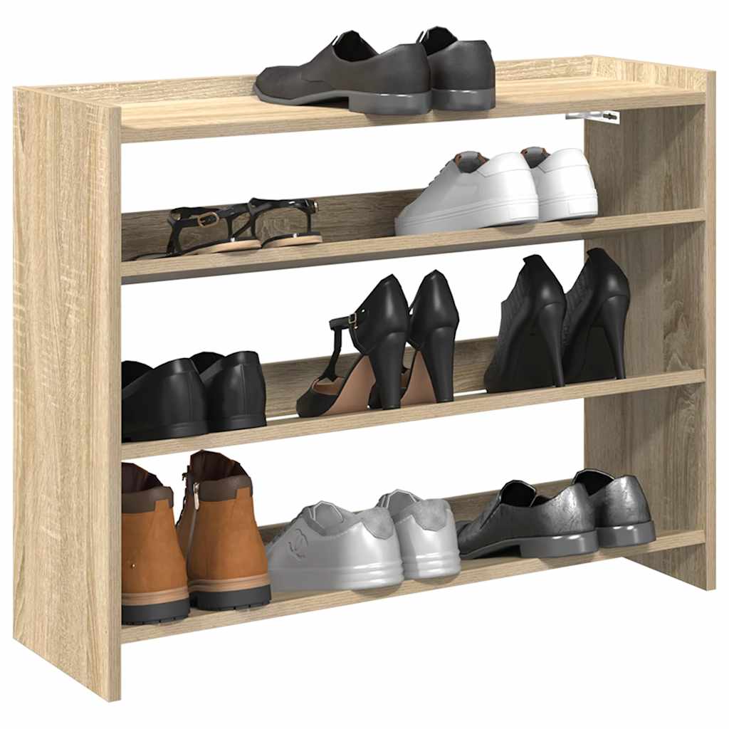 BESVIR Medium Shoe Rack Sonoma Oak - Millennium Furniture