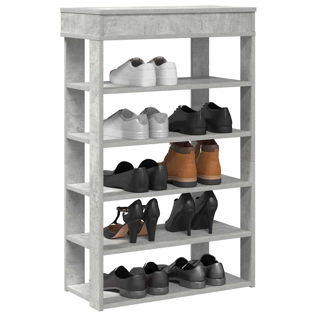 VANGUARD Narrow Shoe Rack Concrete Grey - Direct Imports