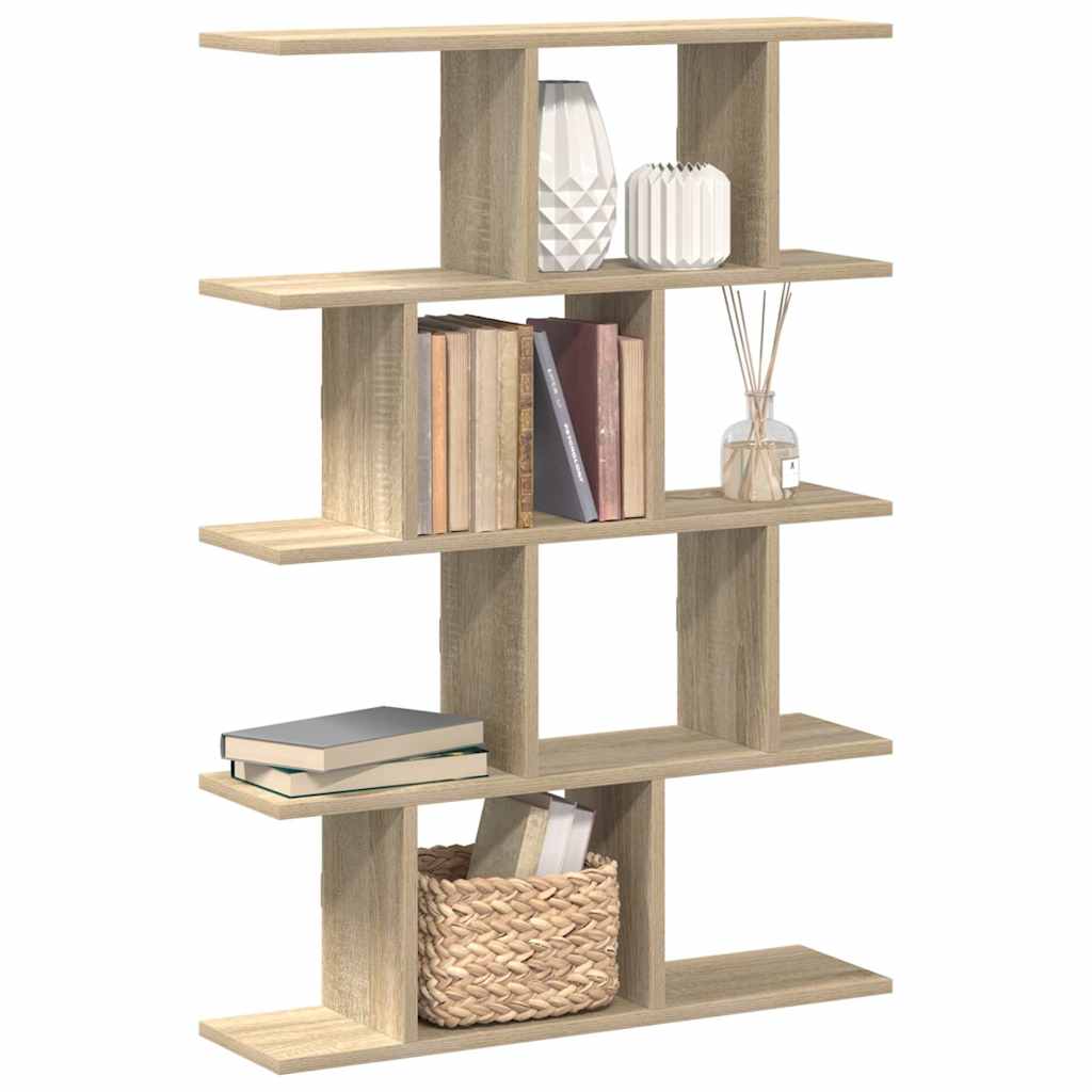Wall Cube Shelf 12 Compartments Sonoma Oak Engineered Wood - The Home Maker