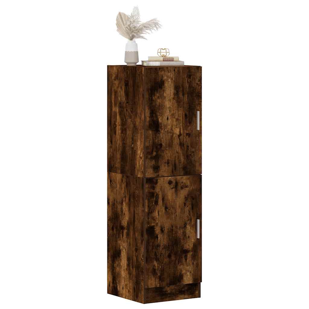 Kitchen Cabinet Smoked Oak 38x41.5x131.5 cm Engineered Wood - Direct Imports