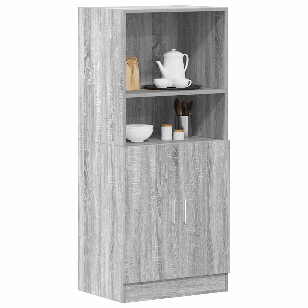 Kitchen Cabinet Grey Sonoma 57x41.5x131.5 cm Engineered Wood - Millennium Furniture