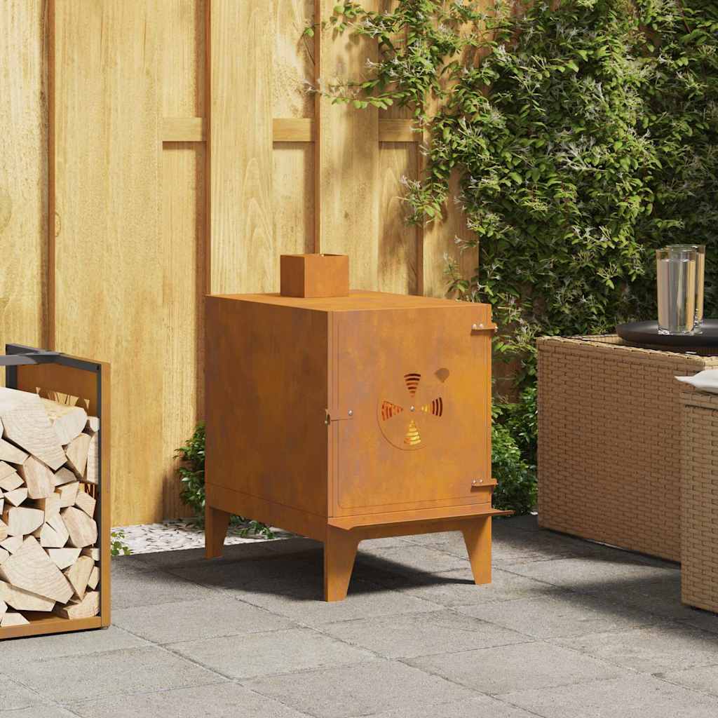 Camping Stove 35x50x60 cm Corten Steel - The Home Maker