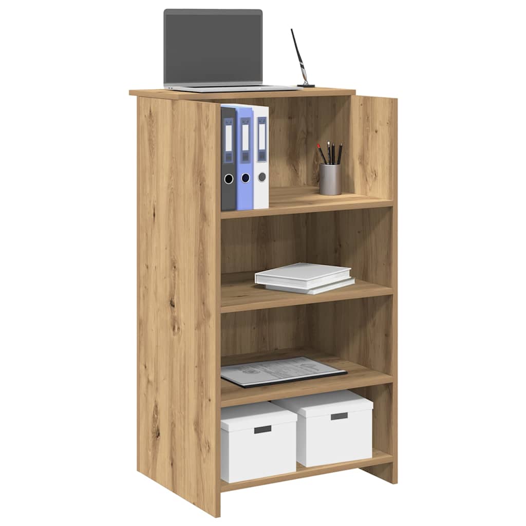 Reception Desk Artisan Oak 55x50x103.5 cm Engineered Wood - Charlotte Dunes