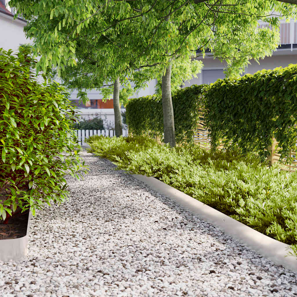 Lawn Edgings 10 pcs 15x103 cm Stainless Steel - Casper Homes