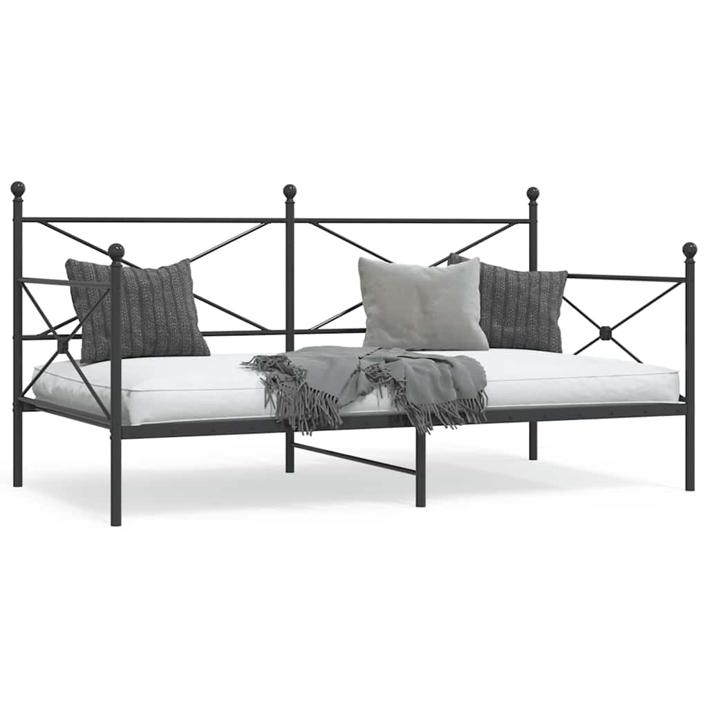 Daybed Black 100x190cm Steel - Merlin Deals