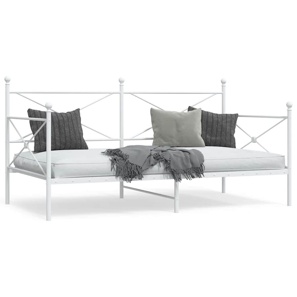 Daybed White 100x200cm Steel - Design Hut