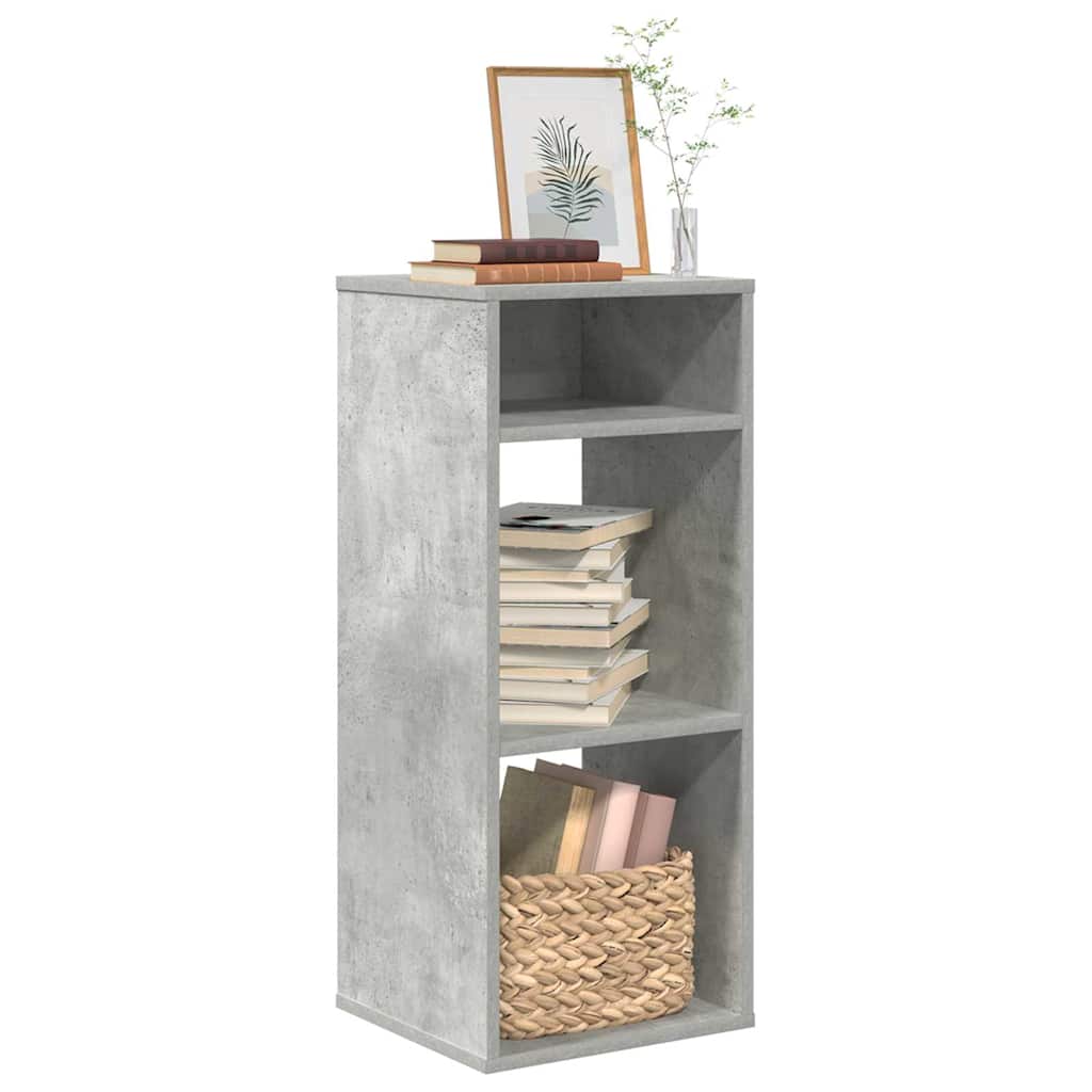 Book Cabinet Concrete Grey 34x31x80 cm Engineered Wood - Decor Base