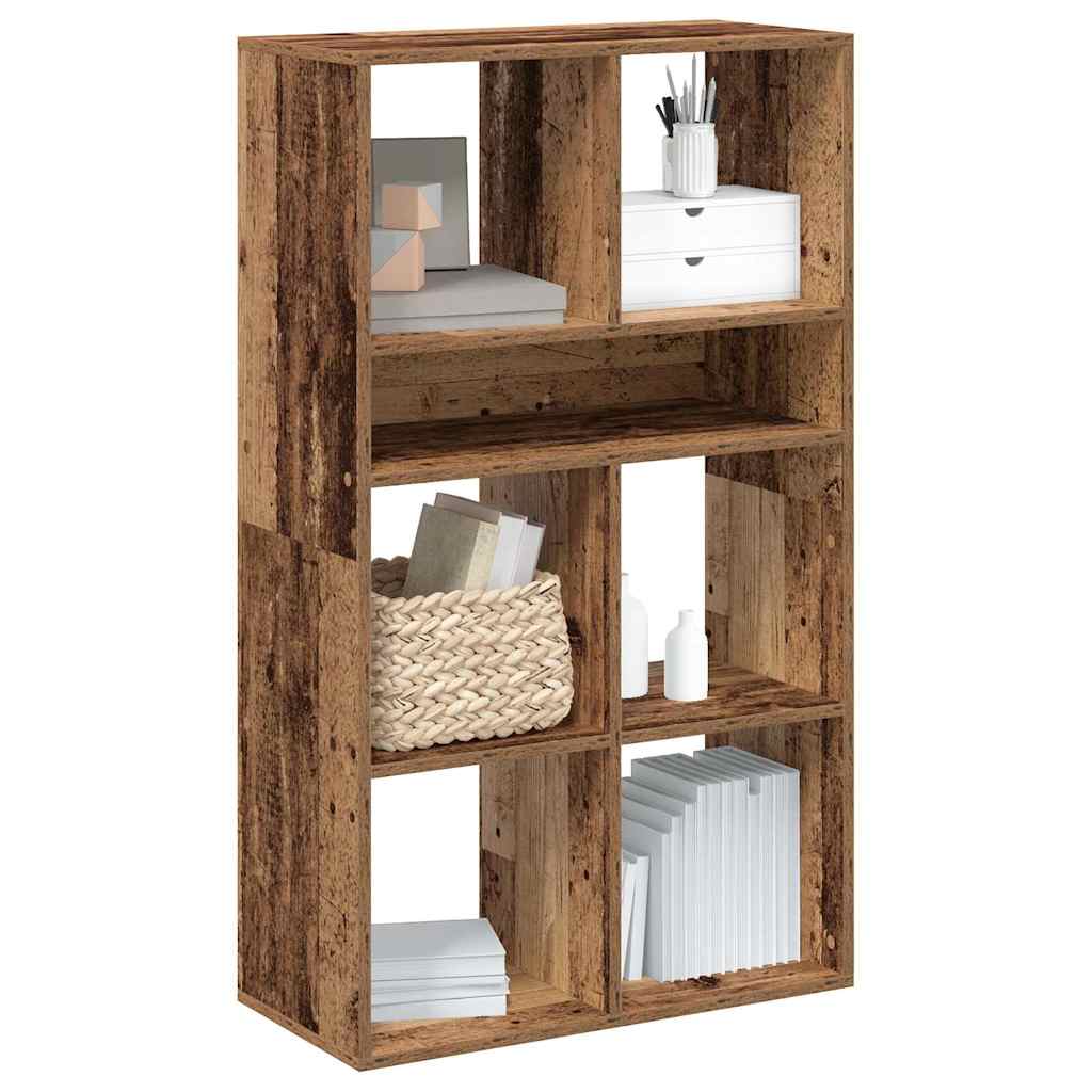 Book Cabinet Old Wood 66x31x112 cm Engineered Wood - All Things Good