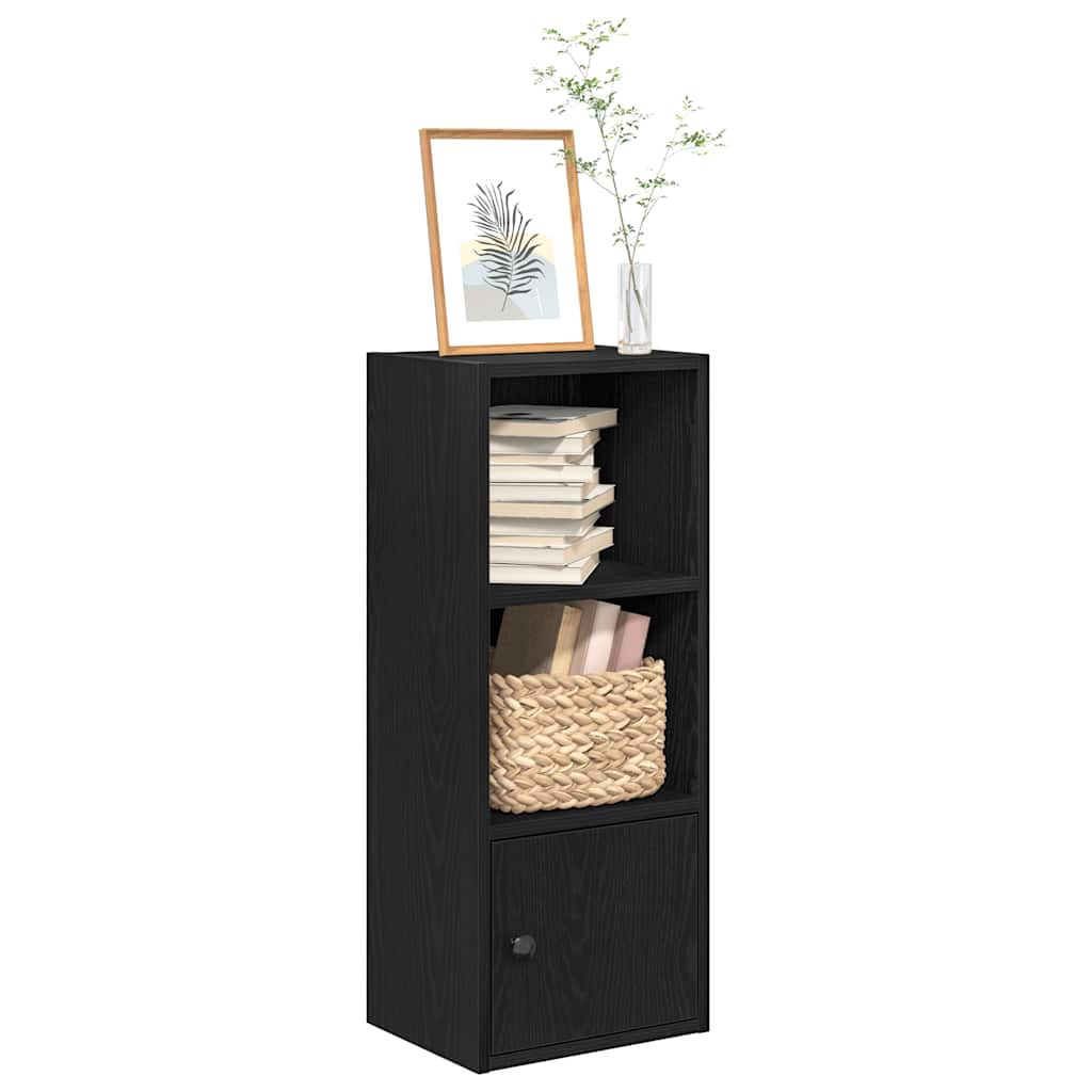 Bookcase Black Oak 31x24x77 cm Engineered Wood - The Home Maker