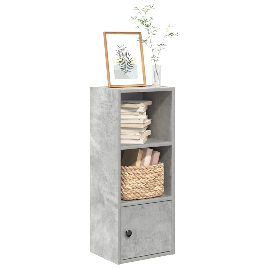 Bookcase Concrete Grey 31x24x77 cm Engineered Wood - Design Hut
