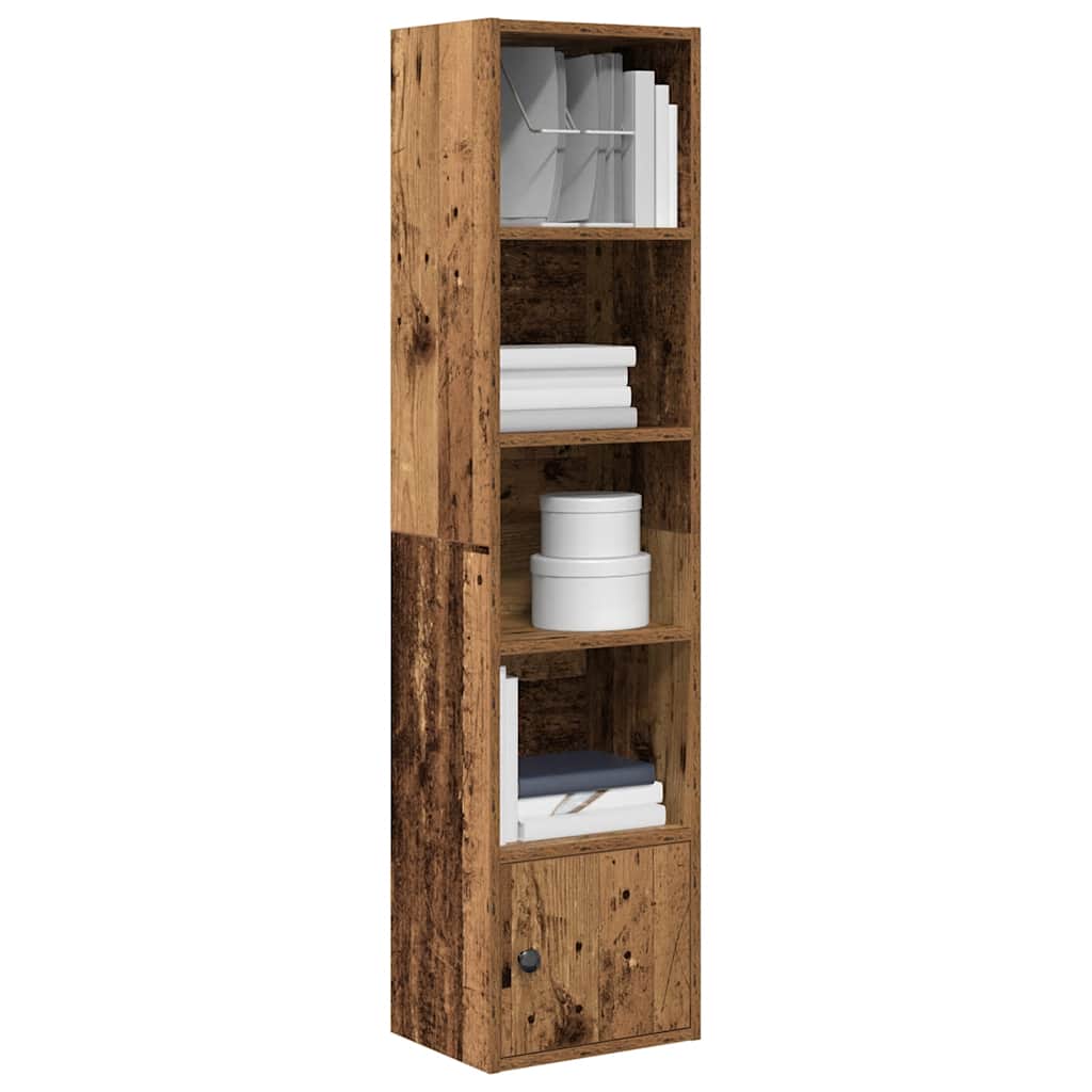 Bookcase Old Wood 31x24x127 cm Engineered Wood - Decor Base