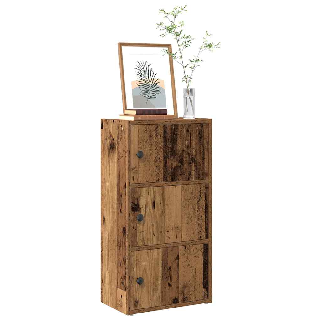 Bookcase Old Wood 40x24x77 cm Engineered Wood - Merkel Designers