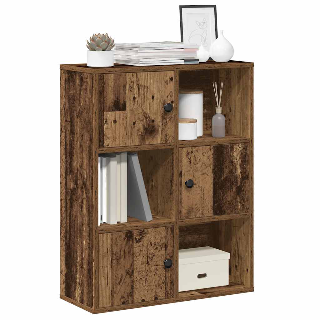 Bookcase Old Wood 60x24x76.5 cm Engineered Wood - Sid & Sam