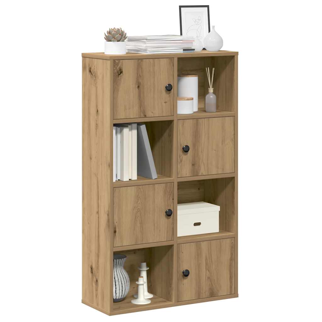 Bookcase Artisan Oak 60x24x101.5 cm Engineered Wood - Casper Homes