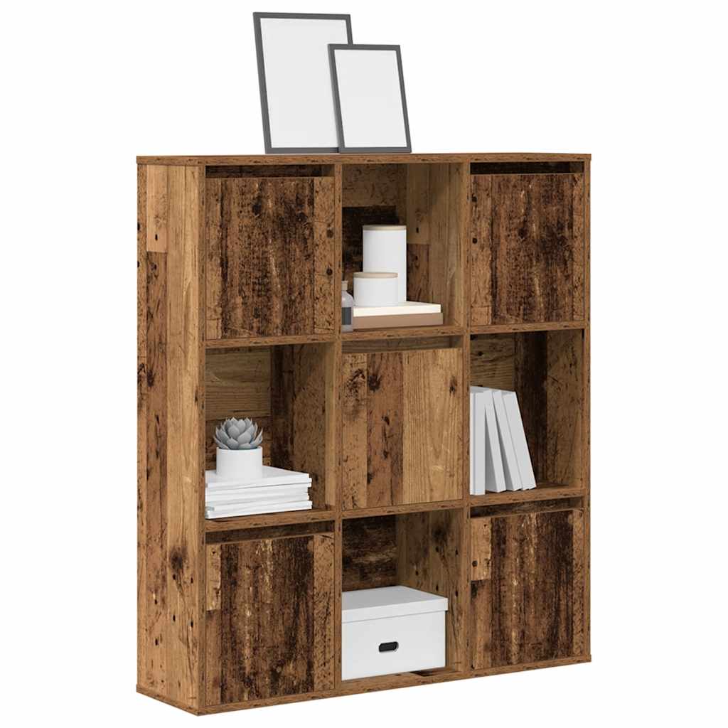 Bookcase Old Wood 89x24x101.5 cm Engineered Wood - Direct Imports