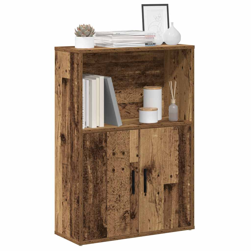 Bookcase Old Wood 60x24x85 cm Engineered Wood - Sid & Sam