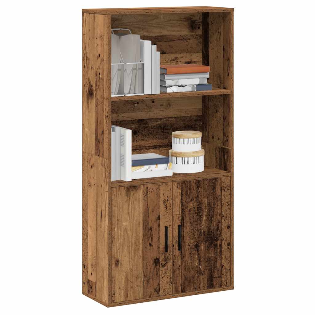 Bookcase Old Wood 60x24x120 cm Engineered Wood - Merkel Designers