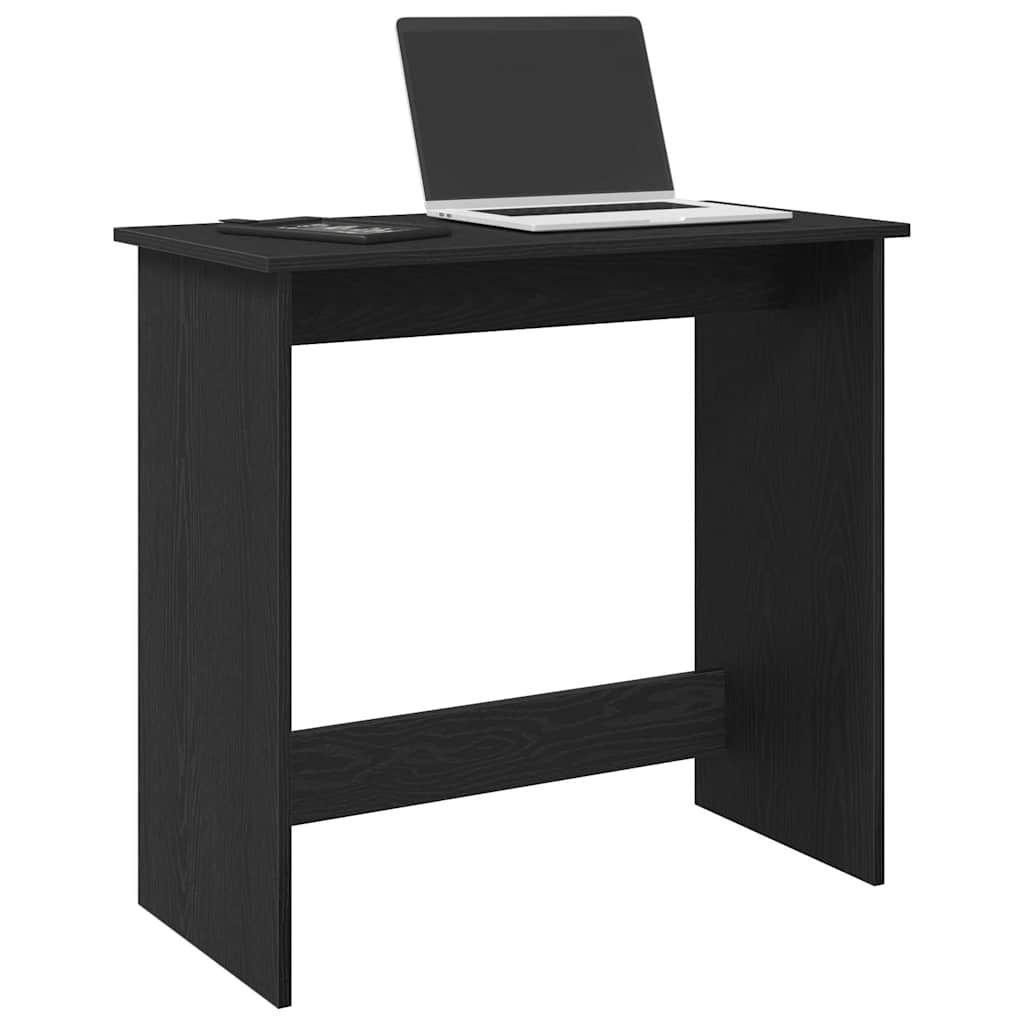 Desk Black 80x40x75 cm Engineered Wood - Sid & Sam
