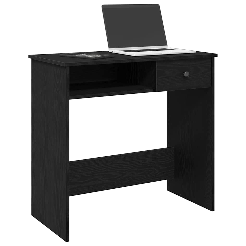 Desk Black 80x40x75 cm Engineered Wood - Merkel Designers
