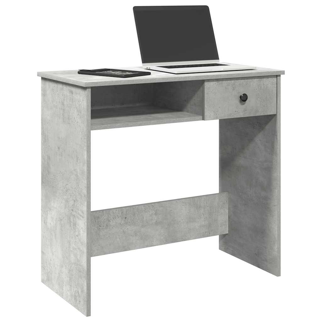 Desk Concrete Grey 80x40x75 cm Engineered Wood - Decor Base