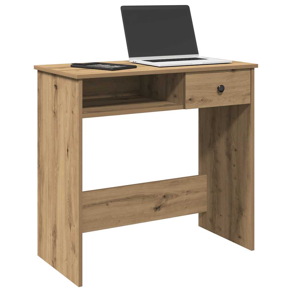 Desk Artisan Oak 80x40x75 cm Engineered Wood - Merkel Designers