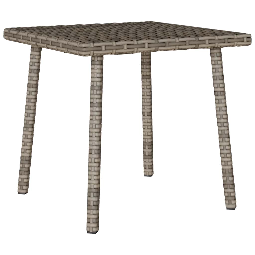 Garden Coffee Table Rectangular Grey 40x40x37 cm Poly Rattan - Charlotte Dunes