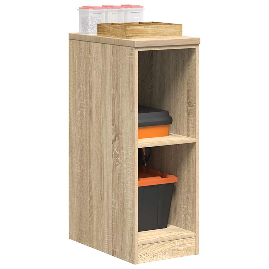 Garage Storage Cabinet Sonoma Oak 30x51x85 cm Solid Wood Pine - Direct Imports