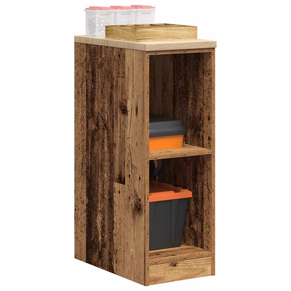 Garage Storage Cabinet Old Wood 30x51x85 cm Solid Wood Pine - All Things Good