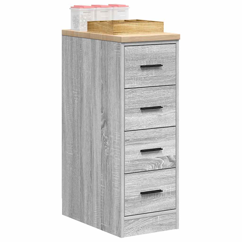 Garage Storage Cabinet Grey Sonoma 30x51x85 cm Solid Wood Pine - Unbeatable Bargains