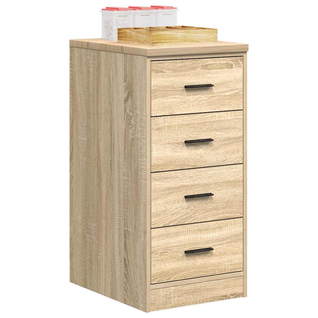 Garage Storage Cabinet Sonoma Oak 40x51x85 cm Solid Wood Pine - Charlotte Dunes