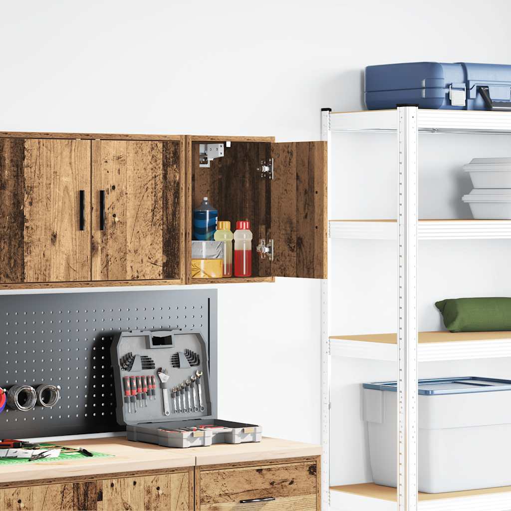 Garage Wall Cabinet Old Wood Engineered Wood - Direct Imports