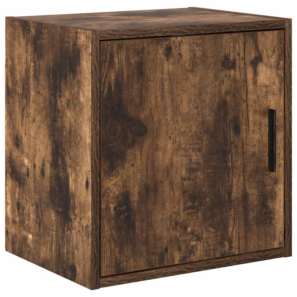 Garage Wall Cabinet Smoked Oak Engineered Wood - Discount Dealers