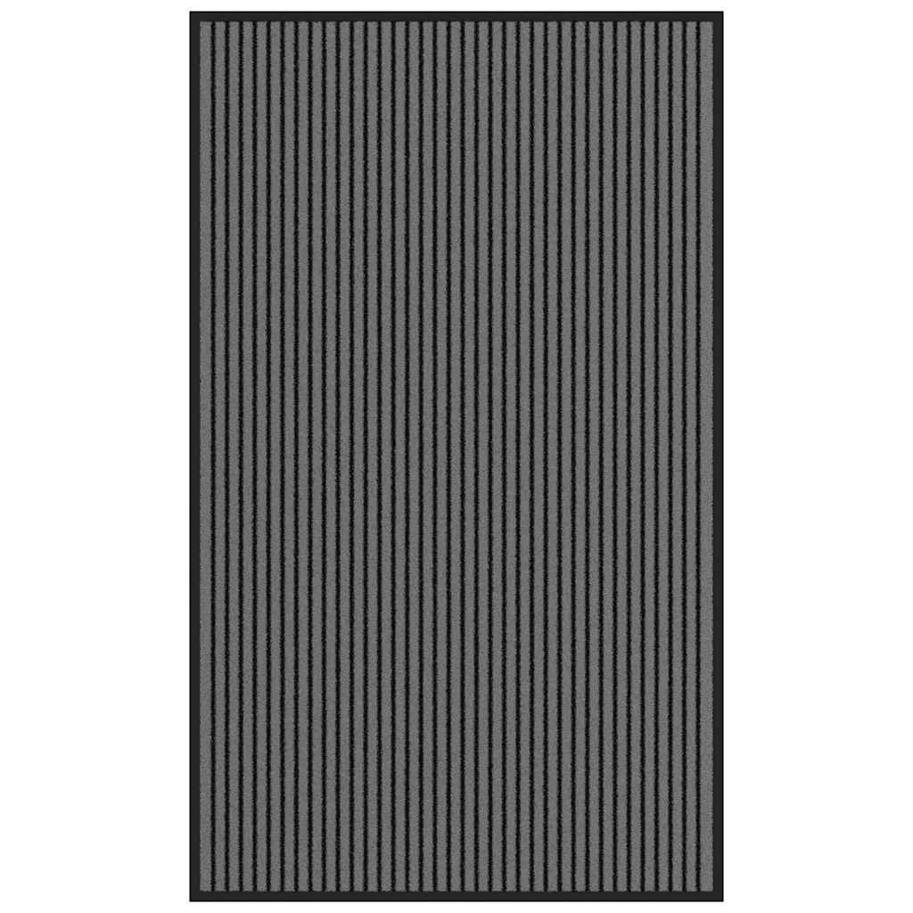 Doormat Stripe Black and Grey 90x150 cm - Casper Homes