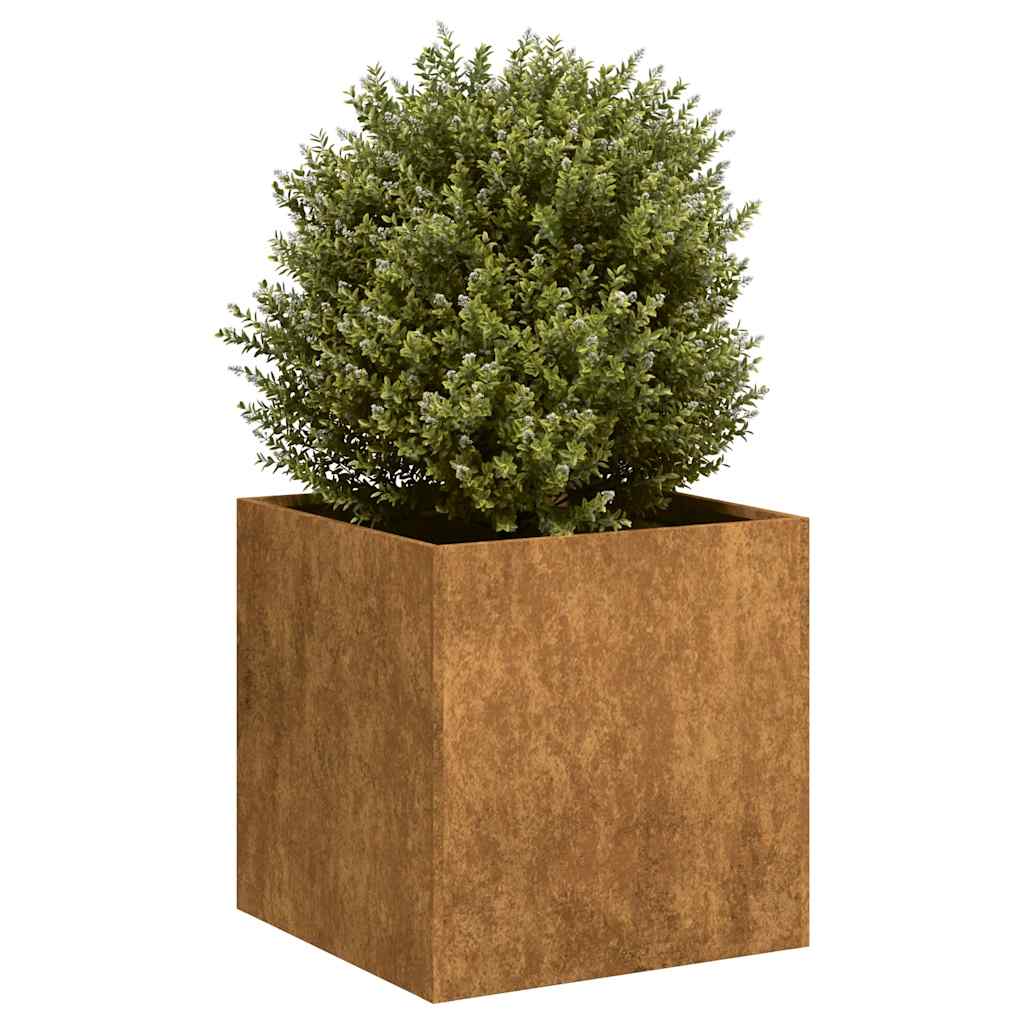 Planter Rusty 40x40x40 cm Weathering Steel - Charlotte Dunes