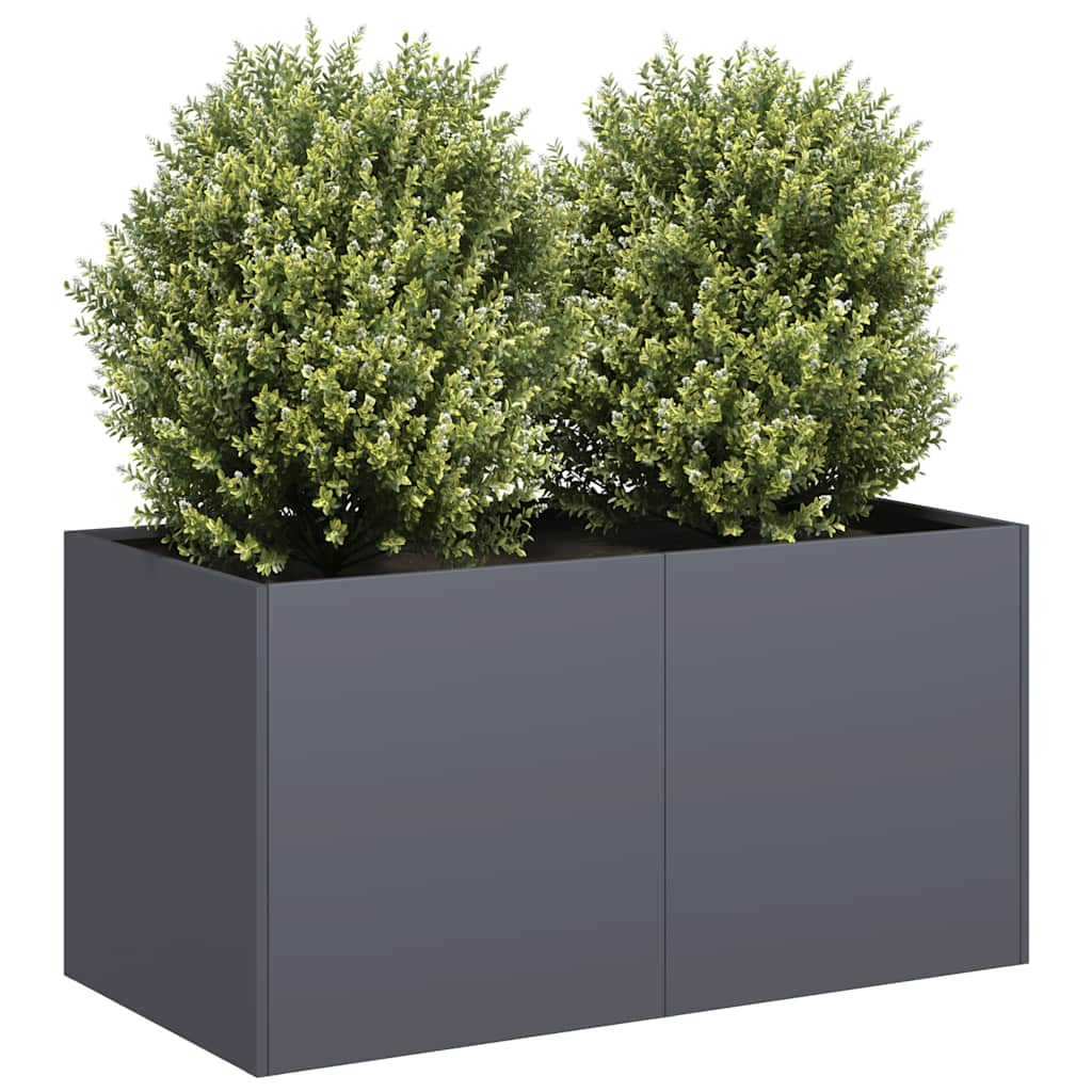 Planter Anthracite 80x40x40 cm Cold-rolled Steel - Merkel Designers
