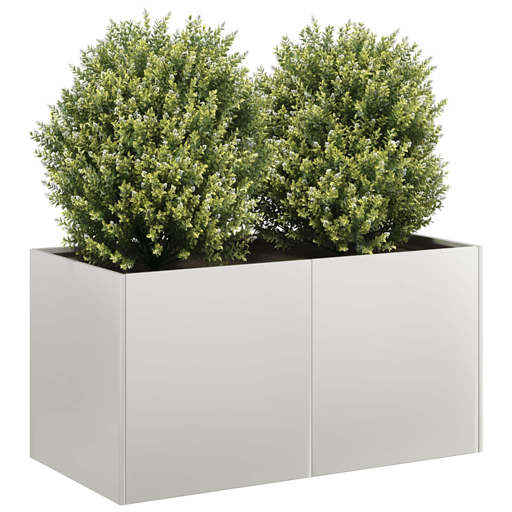 Planter 80x40x40 cm Stainless Steel - Brittle & Co