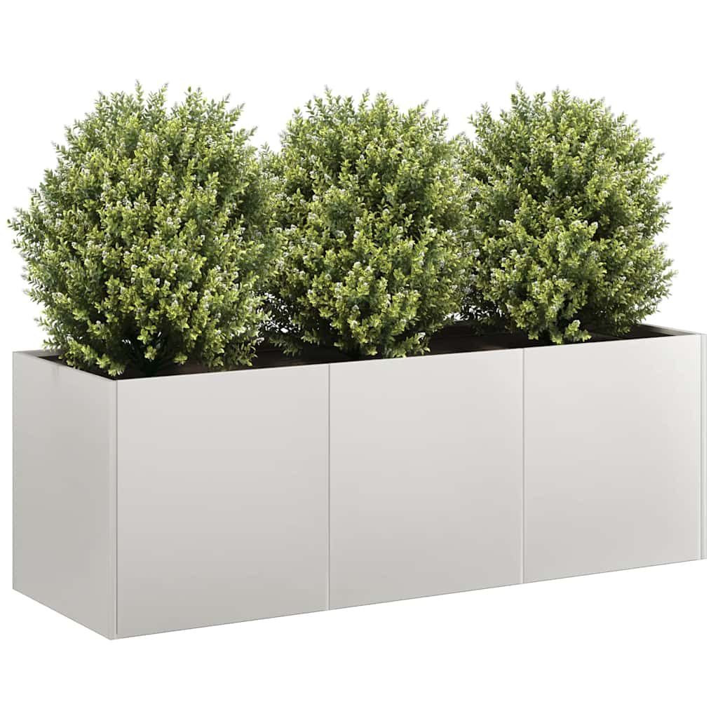 Planter 120x40x40 cm Stainless Steel - Merkel Designers