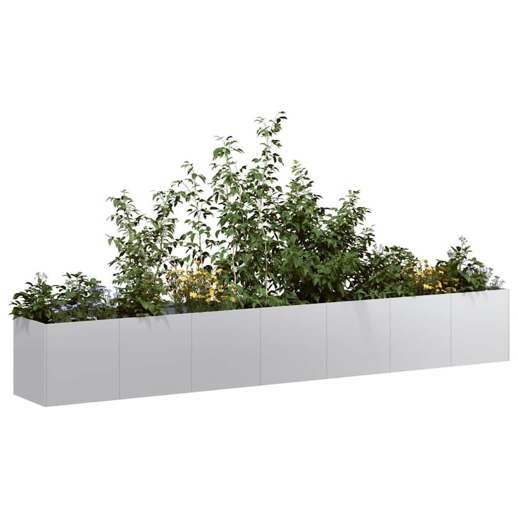 Planter 280x40x40 cm Galvanised Steel - Merkel Designers