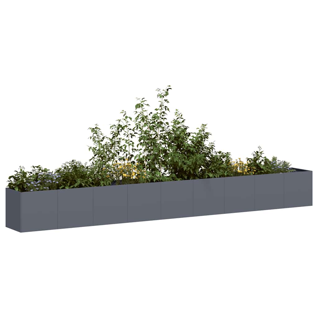 Planter Anthracite 360x40x40 cm Cold-rolled Steel - All Things Good