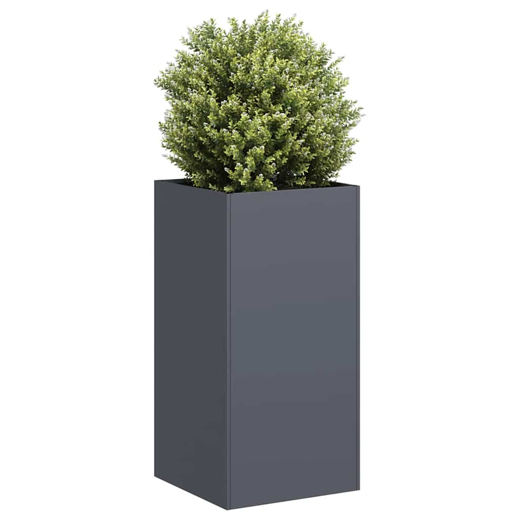 Planter Anthracite 40x40x80 cm Cold-rolled Steel - Sid & Sam